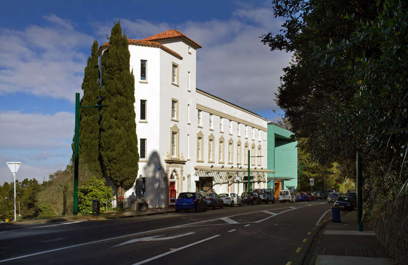 Lopdell House is part of the Lopdell Precinct arts centre in Titirangi, Auckland. It was first opened as Hotel TItirangi in 1930.